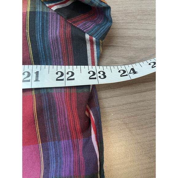 Plainsman Men's Long Sleeve Pearl Snap Red Plaid Shirt L 16-16.5 - Picture 5 of 9